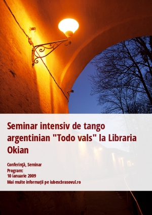 Seminar intensiv de tango argentinian "Todo vals" la Libraria Okian