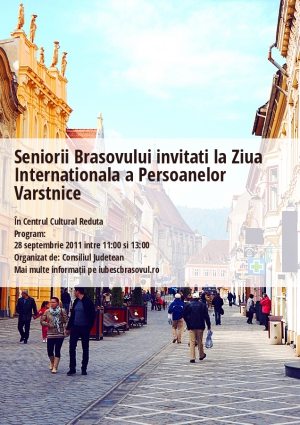 Seniorii Brasovului invitati la Ziua Internationala a Persoanelor Varstnice