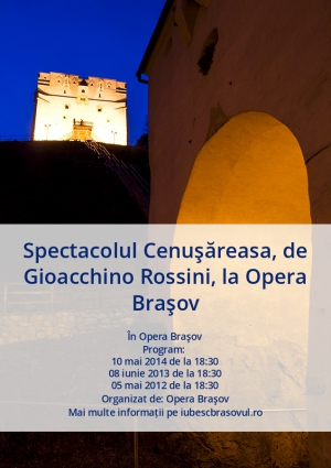 Spectacolul Cenuşăreasa, de Gioacchino Rossini, la Opera Braşov