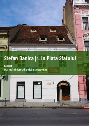 Stefan Banica jr. in Piata Sfatului