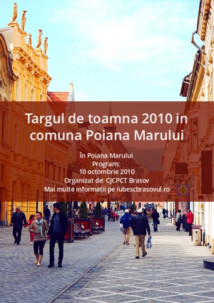 Targul de toamna 2010 in comuna Poiana Marului