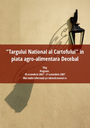 "Targului National al Cartofului" in piata agro-alimentara Decebal