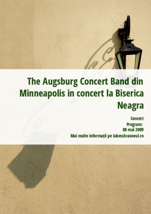 The Augsburg Concert Band din Minneapolis in concert la Biserica Neagra